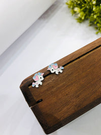 Thumbnail for 925 Silver Baby Unicorn Earrings