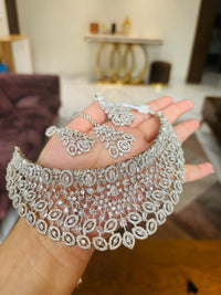 Thumbnail for Diamond Choker Necklace Set