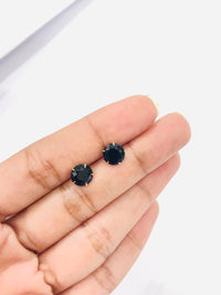 Thumbnail for Blue Gem Stone Earrings