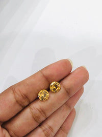Thumbnail for Champagne Gem Stone Earrings