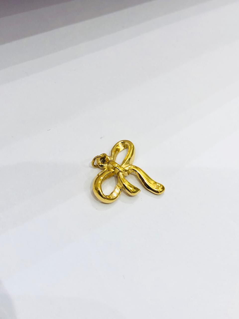 Bow Golden Pendant