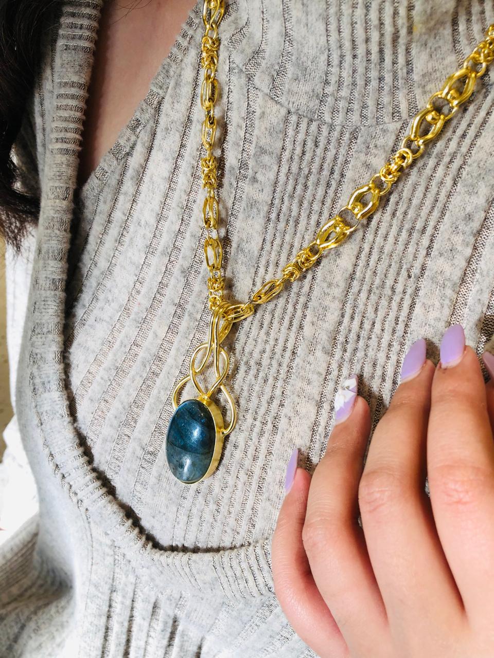 Antique Turquoise Long Chain
