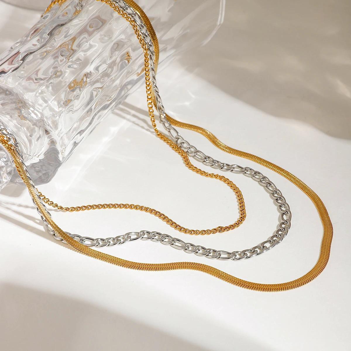 Triple Tone Stylish Chain