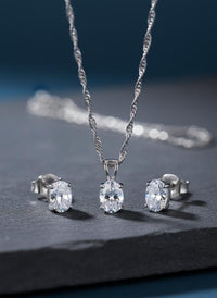 Thumbnail for 925 Silver Moonlight Pendant Set