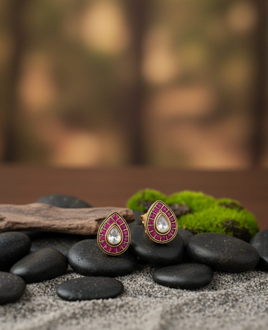 Ruby Glow Earrings