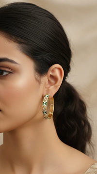 Thumbnail for Zeenat Hoops Earrings