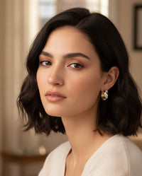 Thumbnail for Black White Golden Earrings