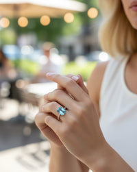 Thumbnail for 925 Silver Blue Ring