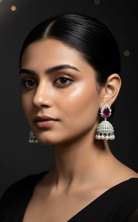 Thumbnail for Ruby Midnight Spark Earrings