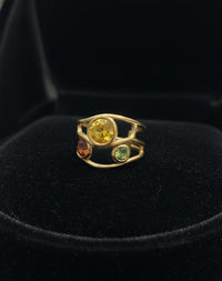 Thumbnail for Multi Stone Golden Ring