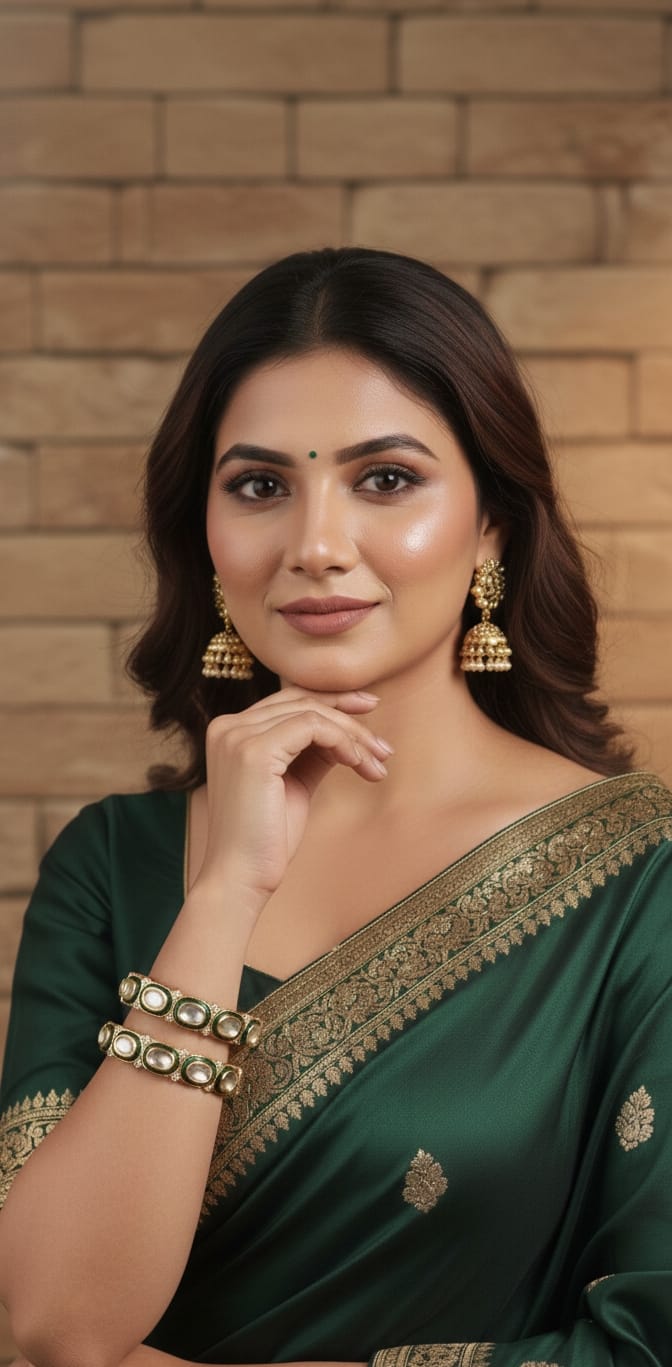 Old-World Gold Bangle