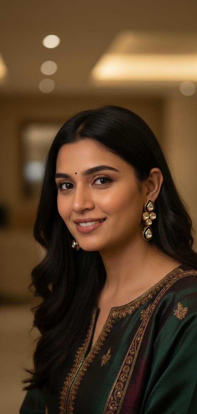 Kundan Drop Dusky Earrings