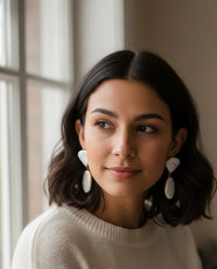 Thumbnail for White Glow Earrings