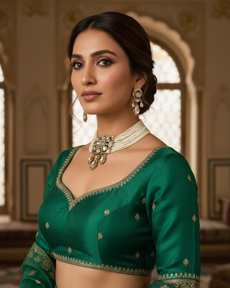 Nazakat Moti Polki Necklace Set