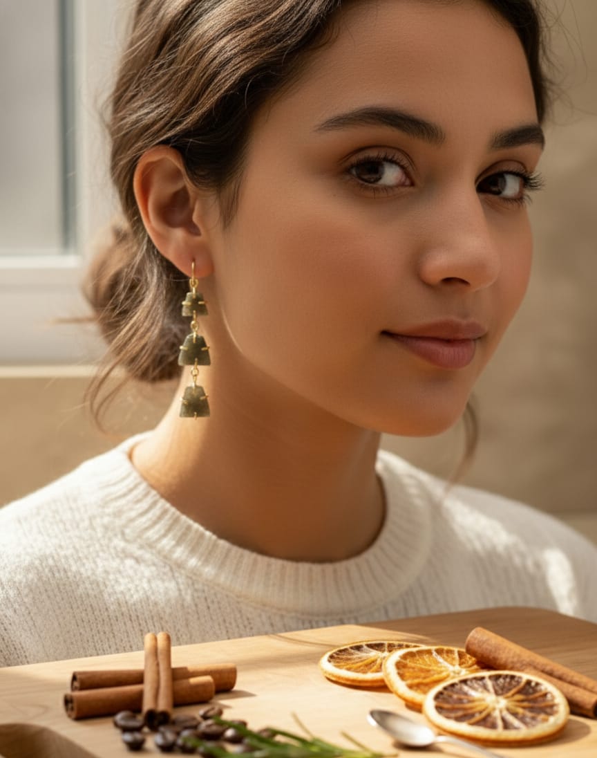Green Earth Earrings