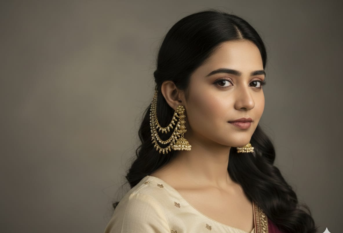 Swarna Pushpa Ear Chain