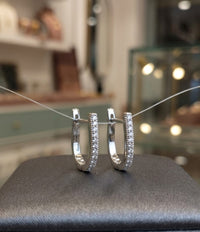 Thumbnail for 925 Silver Minimal Hoop Earrings