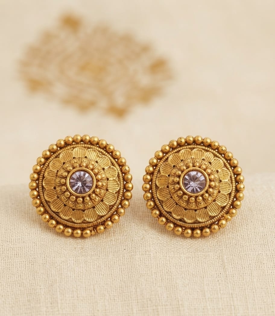 Golden Sitara Earrings