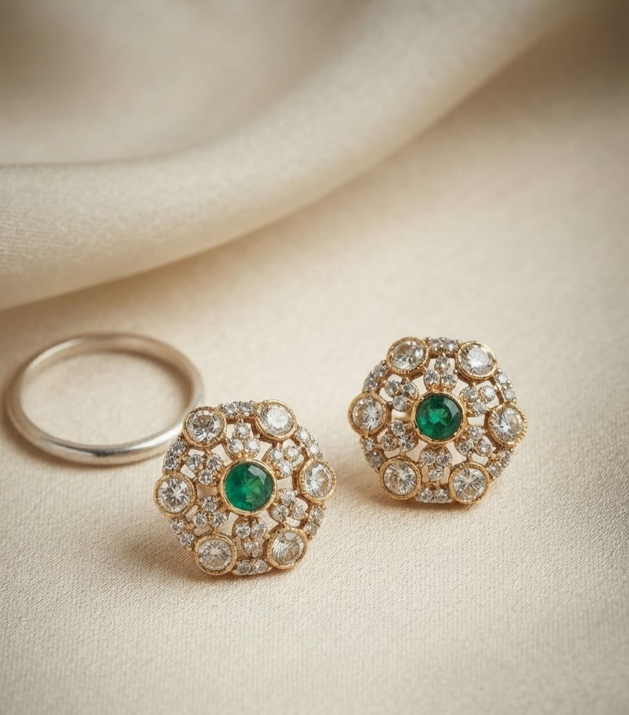 Emerald Zeenat Earrings