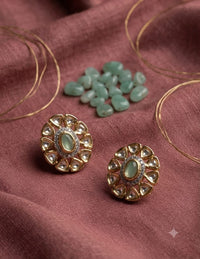 Thumbnail for Mint Polki Earrings