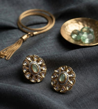 Thumbnail for Mint Polki Earrings