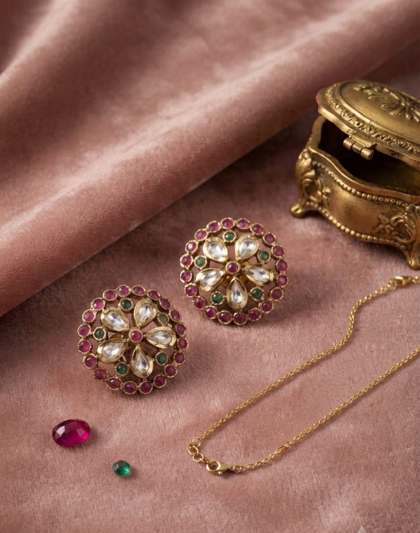 Maharani Flower Earrings