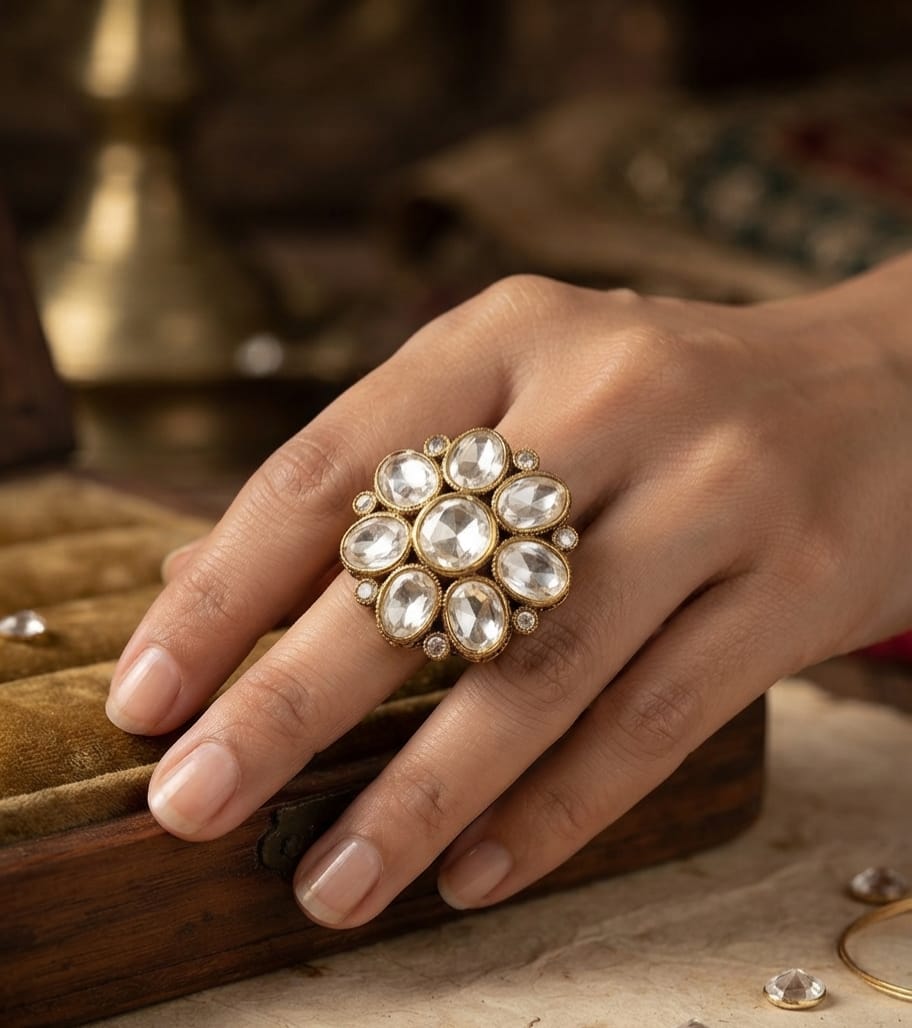 Aaina Polki Ring
