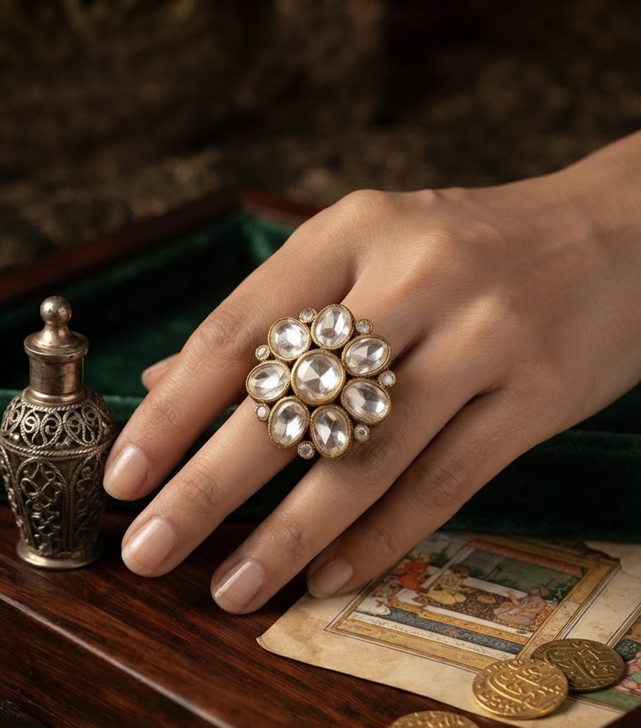 Aaina Polki Ring