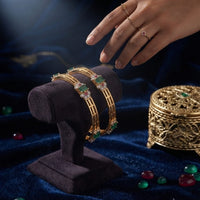 Thumbnail for Zariya Dull Gold Bangle