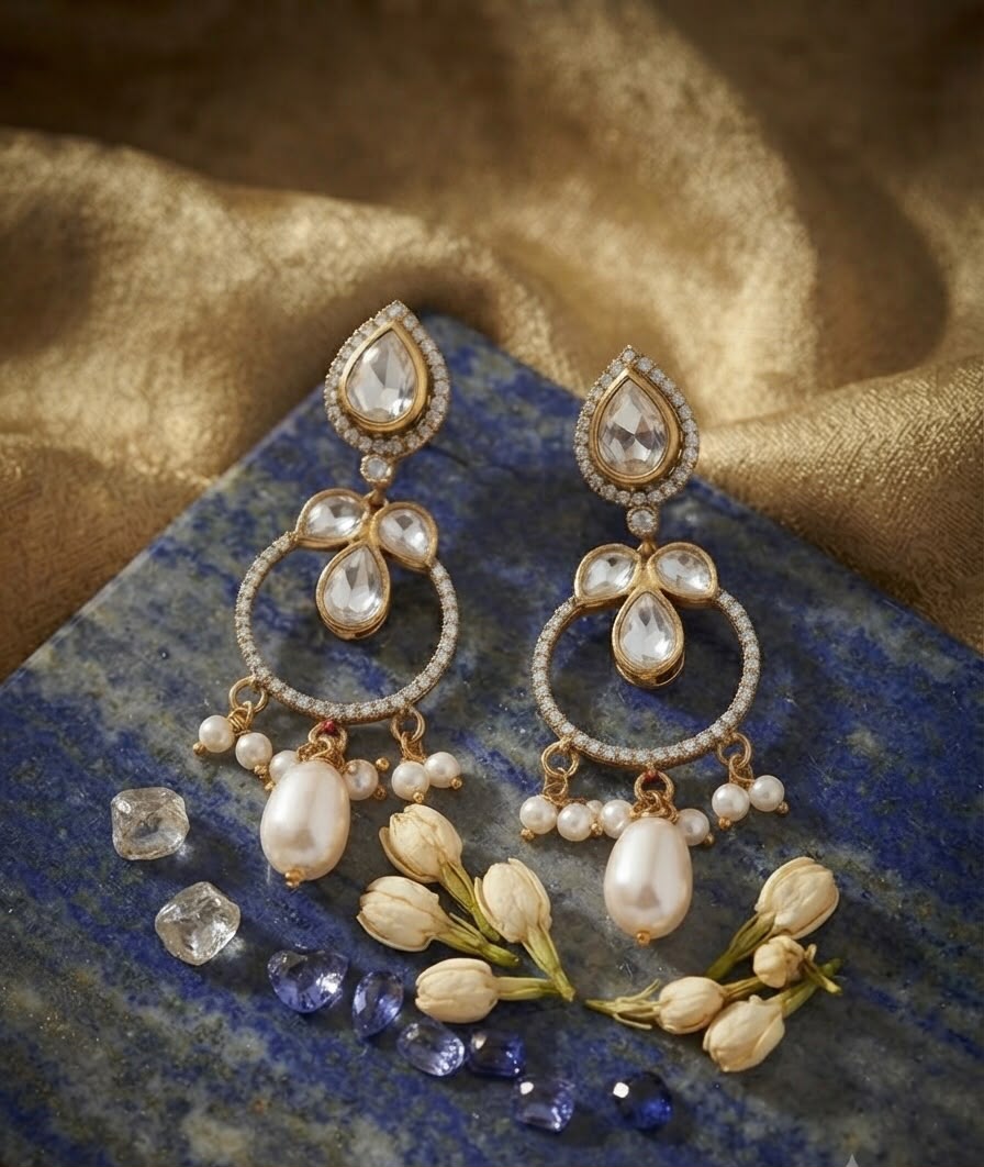 Chand Polki Earrings