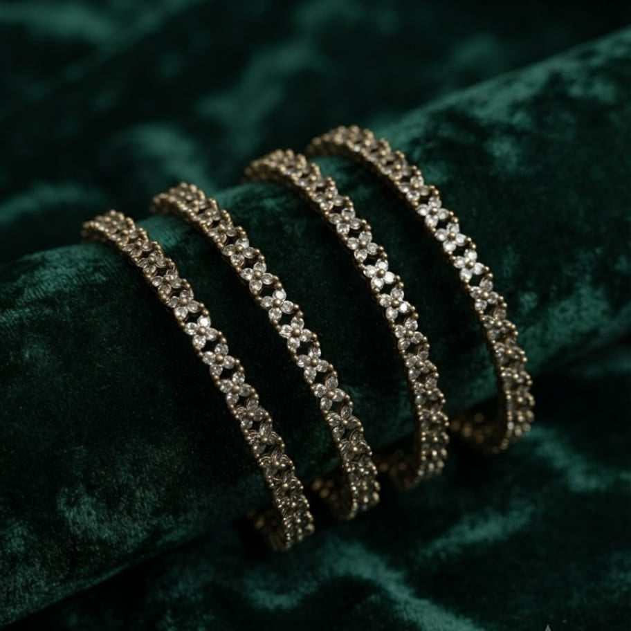 Flower Shine Bangle