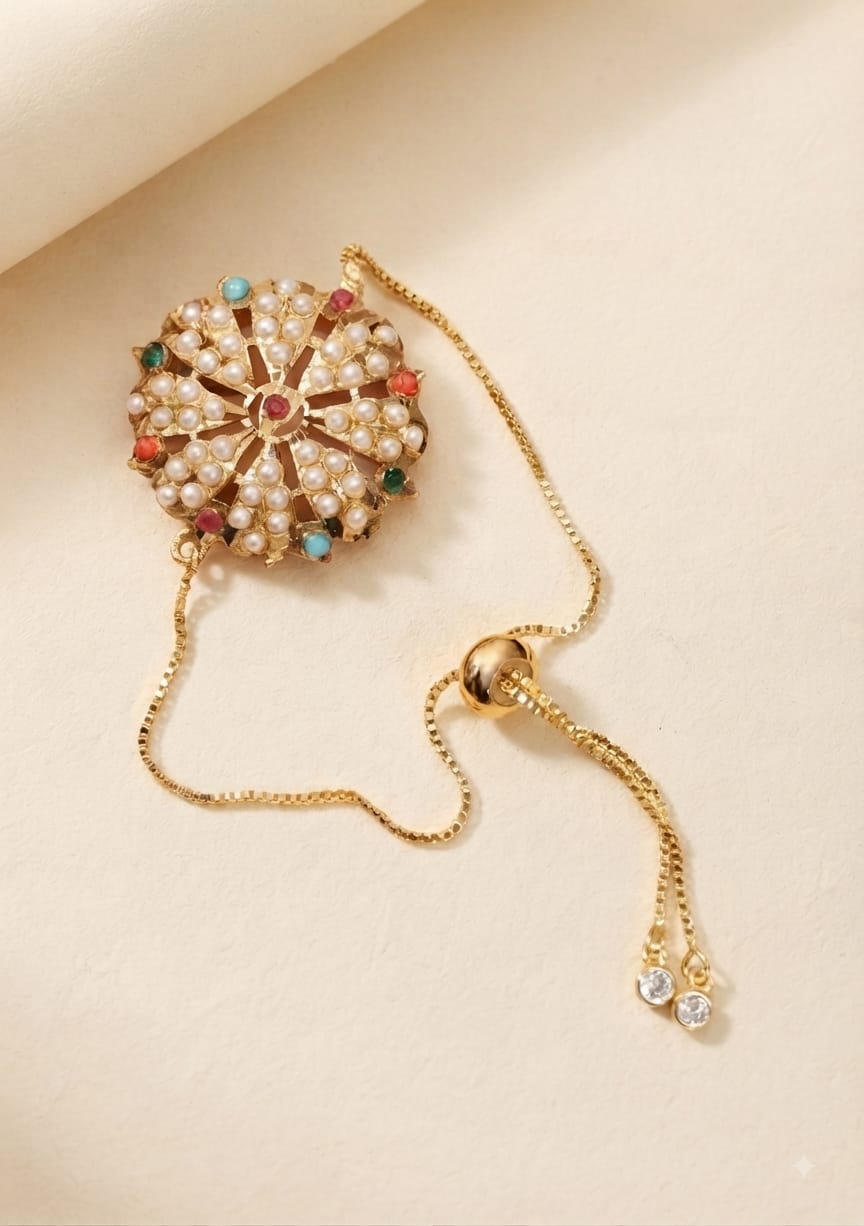 Multi Pearl Jadau Bracelet