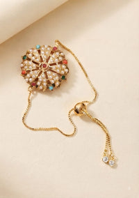 Thumbnail for Multi Pearl Jadau Bracelet