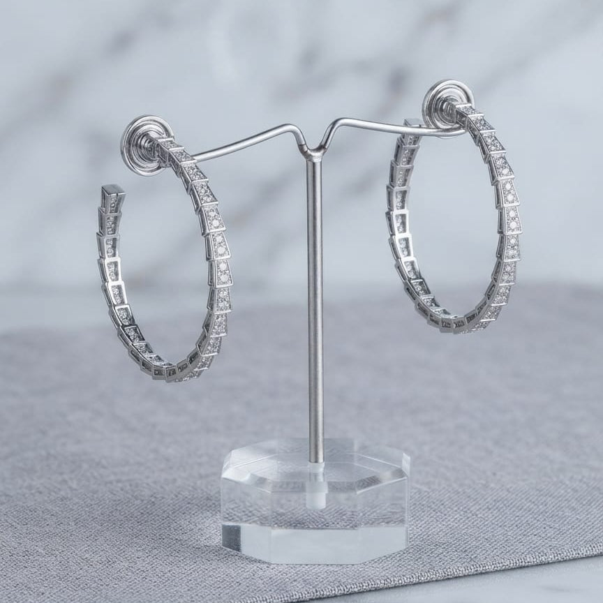 Dragon Diamond hoop Earrings
