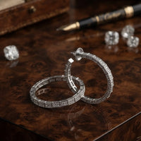 Thumbnail for Dragon Diamond hoop Earrings