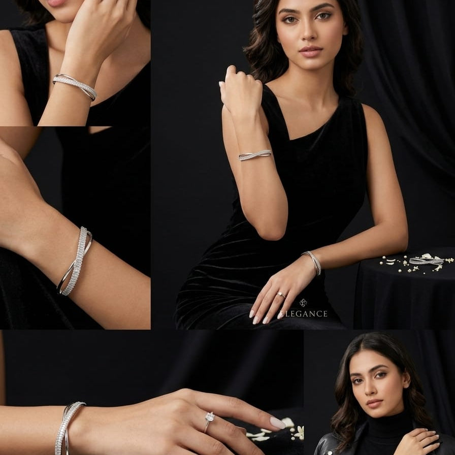 Diamond Cross Bracelet