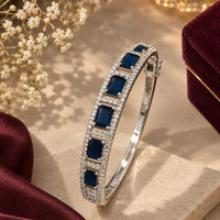 Thumbnail for Rectangle Blue Diamond Bracelet