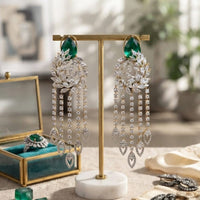 Thumbnail for Green Leaf Dangler Earrings