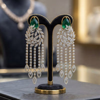 Thumbnail for Green Leaf Dangler Earrings