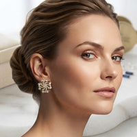 Thumbnail for Blue Moissanite Round Earrings