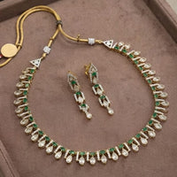 Thumbnail for Green Moissanite Drop Necklace