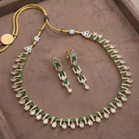 Thumbnail for Green Moissanite Drop Necklace