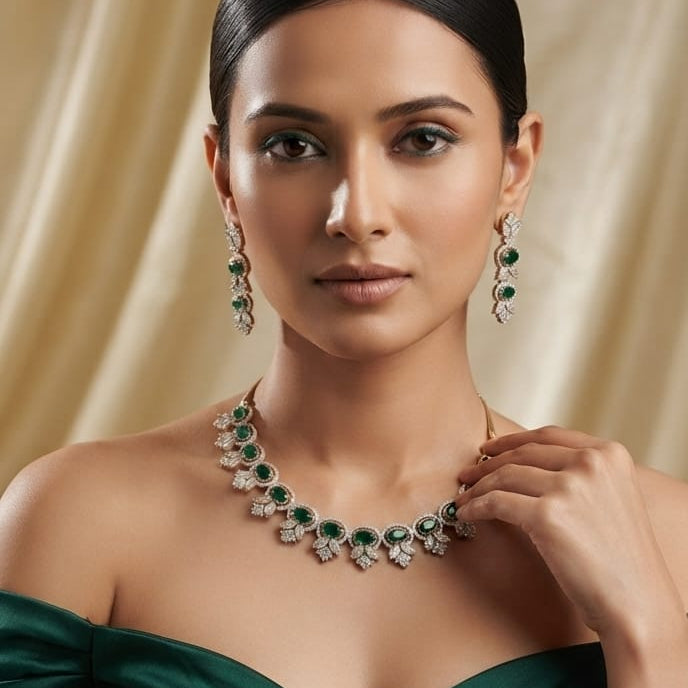 Emerald Kundan Necklace