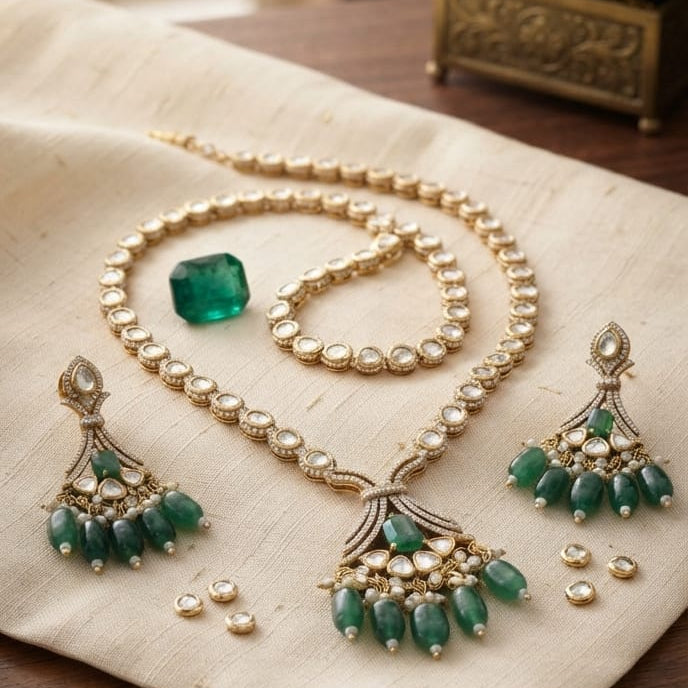 Emerald Drop Necklace