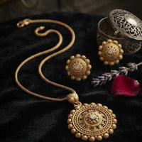 Thumbnail for Gold Round Pendant