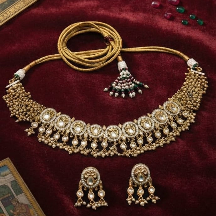 Pearl Golden Choker Necklace