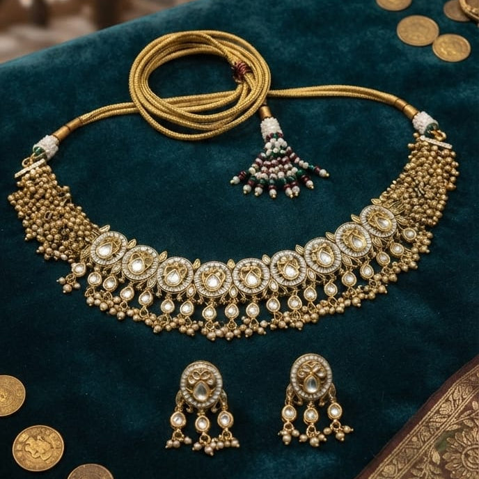 Pearl Golden Choker Necklace