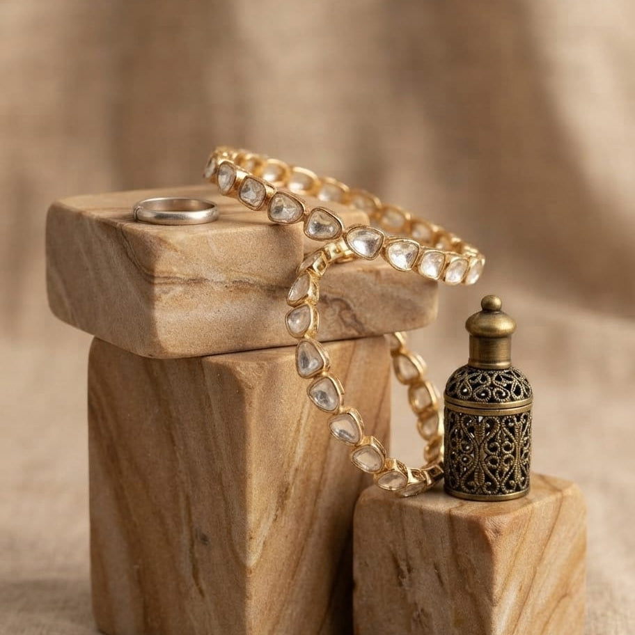 Polki Dull Bangle