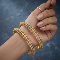 Thumbnail for Golden Moissanite Bangle