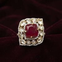 Thumbnail for Ruby Kundan Ring
